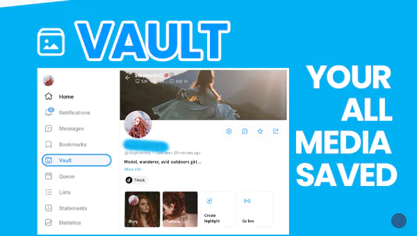 onlyfans vault to save your photos and videos