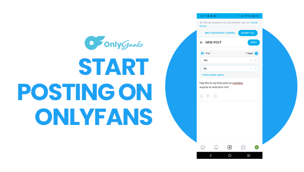 start posting on onlyfans app