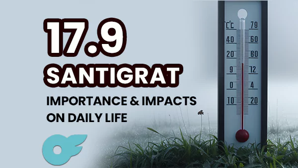 17.9 sentigrat Celsius temprature