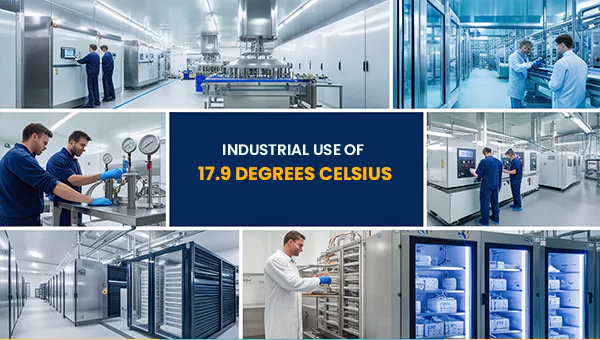 Industrial use of 17.9 degrees Celsius